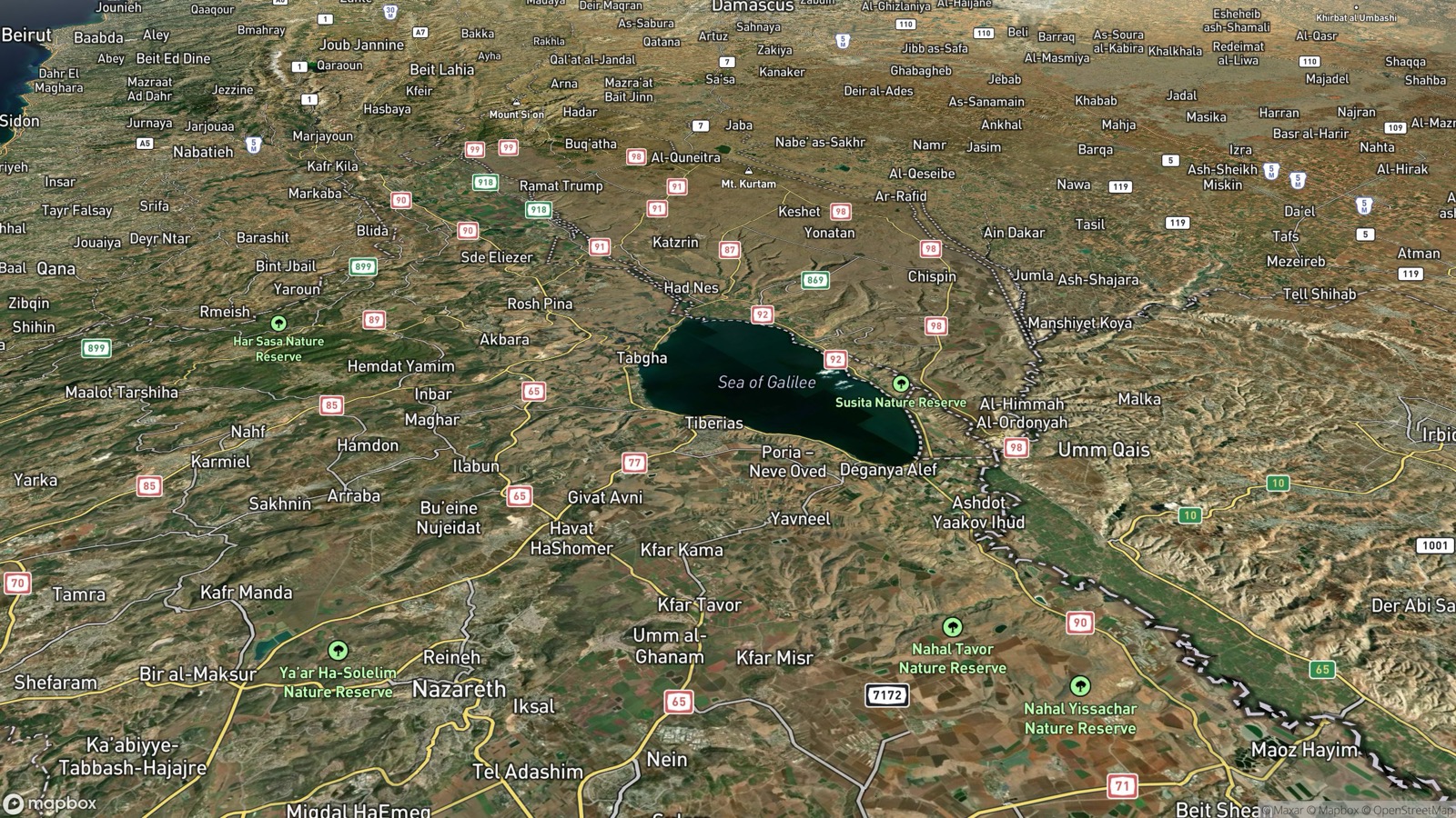 Galilee pitched view — frame ministry geography the way the Gospels move between towns.